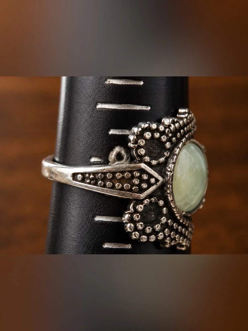 Opal Cabochon Rings in SilverTone — Vintage-Inspired